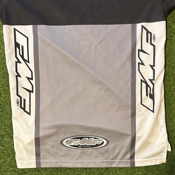 RARE 90s FMF Racing Motocross Jersey 90s Y2K Black and Gray Men's Shirt - Picture 7 of 12